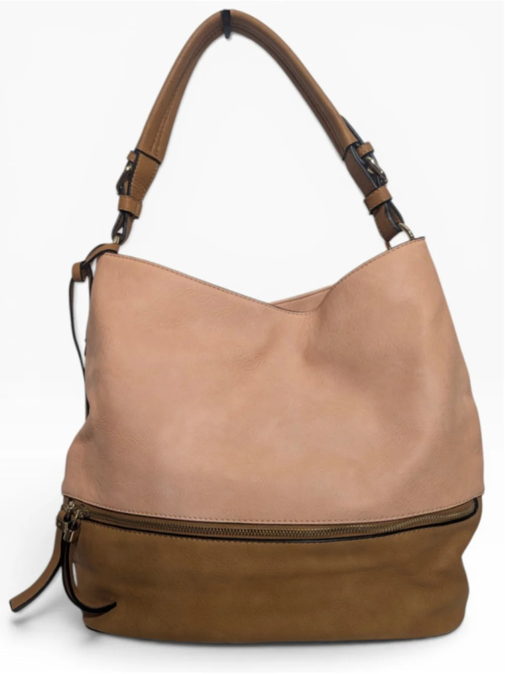 Simply Noelle Hobo Bag Large Colorblock Cantaloupe